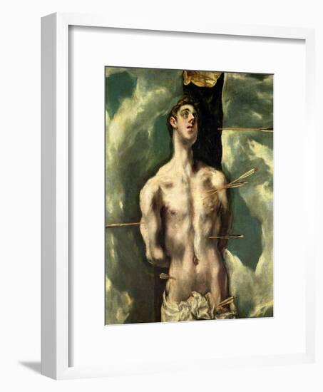 St. Sebastian, circa 1600-25-El Greco-Framed Giclee Print