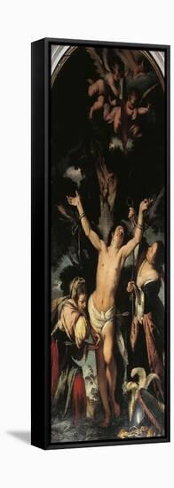 St Sebastian Cured by the Holy Women, 1581-1644-Bernardo Strozzi-Framed Premier Image Canvas