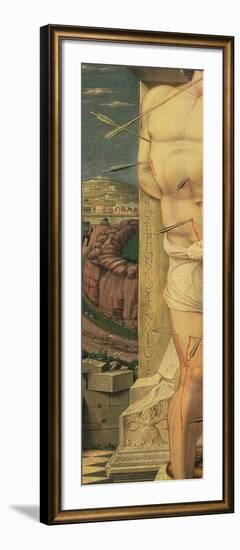 St. Sebastian (Detail), C.1459 (Tempera on Panel)-Andrea Mantegna-Framed Giclee Print