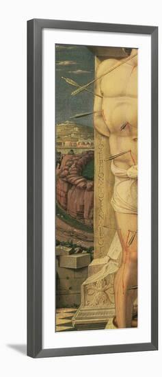 St. Sebastian (Detail), C.1459 (Tempera on Panel)-Andrea Mantegna-Framed Giclee Print