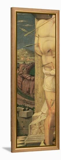 St. Sebastian (Detail), C.1459 (Tempera on Panel)-Andrea Mantegna-Framed Premier Image Canvas