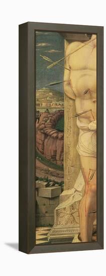 St. Sebastian (Detail), C.1459 (Tempera on Panel)-Andrea Mantegna-Framed Premier Image Canvas