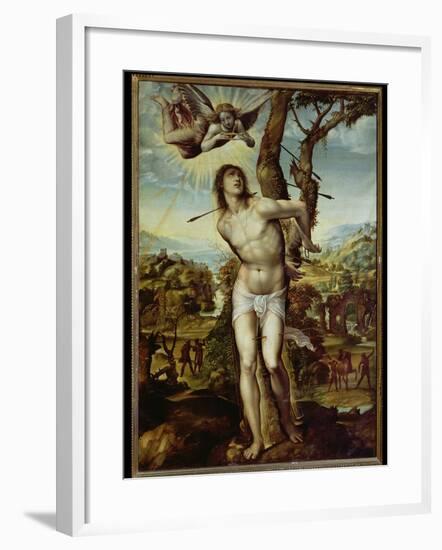 St. Sebastian-Giovanni Antonio Bazzi Sodoma-Framed Giclee Print