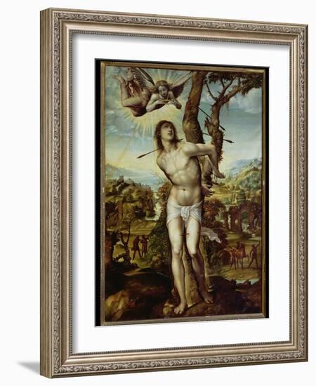 St. Sebastian-Giovanni Antonio Bazzi Sodoma-Framed Giclee Print