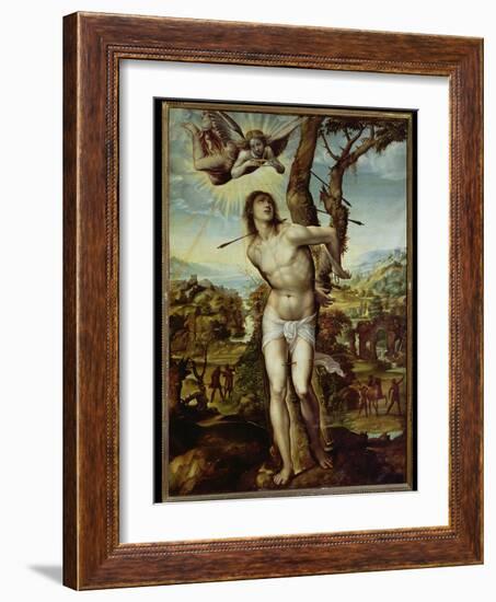 St. Sebastian-Giovanni Antonio Bazzi Sodoma-Framed Giclee Print