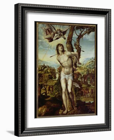 St. Sebastian-Giovanni Antonio Bazzi Sodoma-Framed Giclee Print