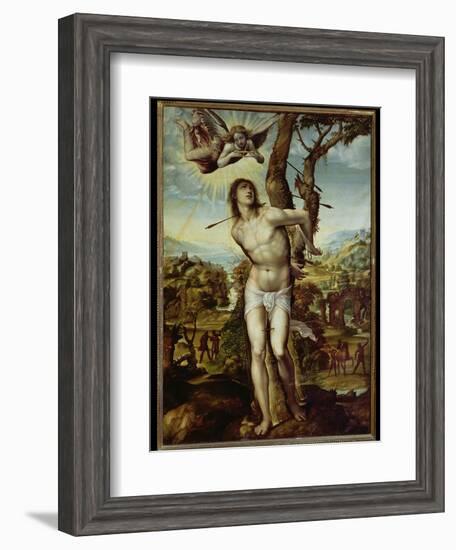 St. Sebastian-Giovanni Antonio Bazzi Sodoma-Framed Giclee Print