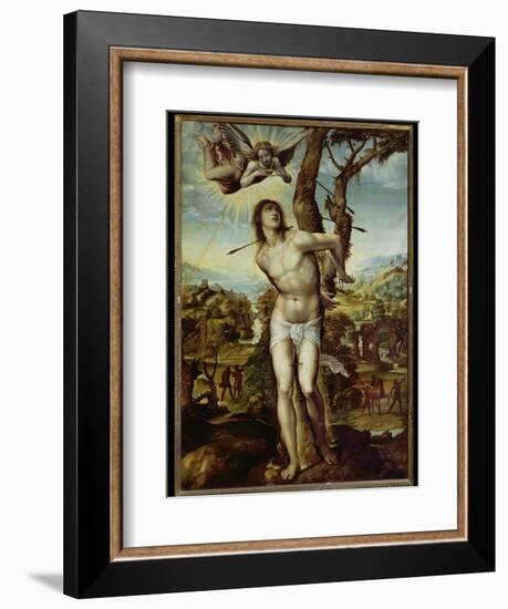 St. Sebastian-Giovanni Antonio Bazzi Sodoma-Framed Giclee Print