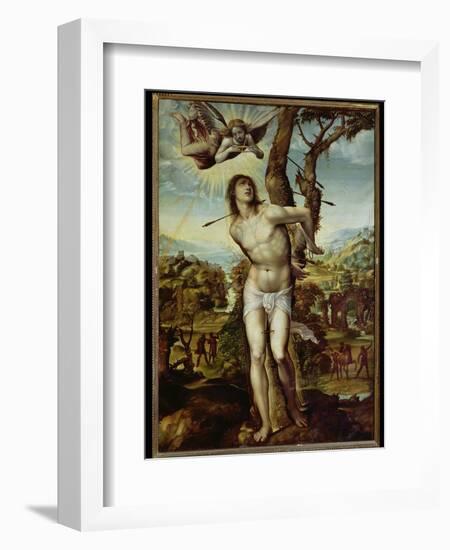 St. Sebastian-Giovanni Antonio Bazzi Sodoma-Framed Giclee Print