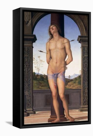 St. Sebastian-Pietro Perugino-Framed Premier Image Canvas