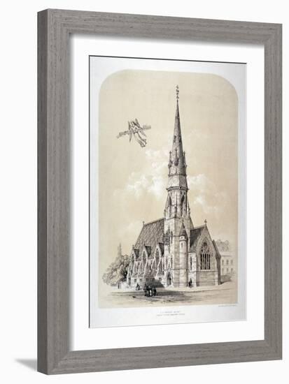 St Silas' Church, Penton Street, Finsbury, London, C1867-Day & Son-Framed Giclee Print