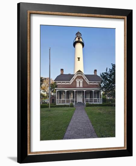 St. Simmons Lighthouse, St. Simmons Island, Georgia, USA-Rob Tilley-Framed Photographic Print