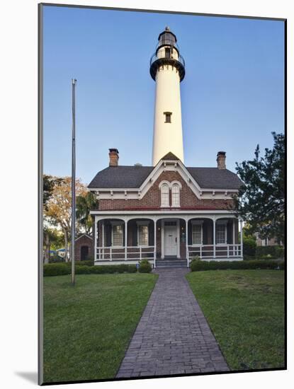 St. Simmons Lighthouse, St. Simmons Island, Georgia, USA-Rob Tilley-Mounted Photographic Print