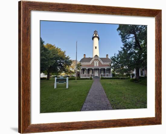 St. Simmons Lighthouse, St. Simmons Island, Georgia, USA-Rob Tilley-Framed Photographic Print