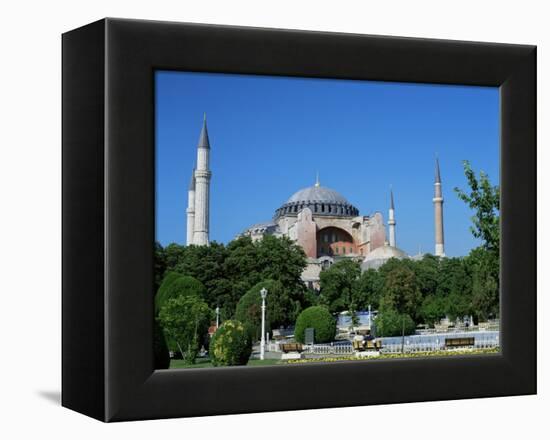 St. Sophia Mosque, Unesco World Heritage Site, Istanbul, Turkey-Simon Harris-Framed Premier Image Canvas