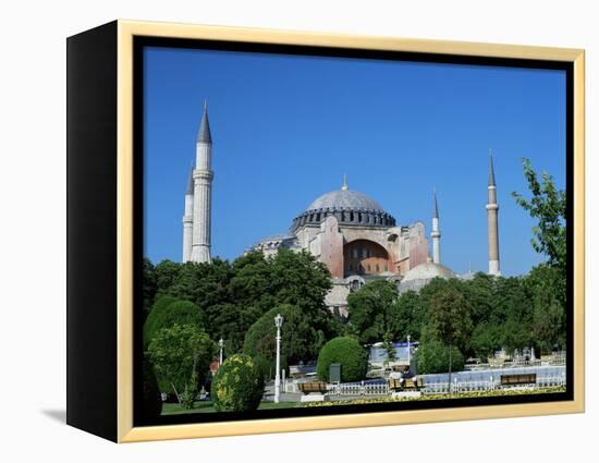 St. Sophia Mosque, Unesco World Heritage Site, Istanbul, Turkey-Simon Harris-Framed Premier Image Canvas