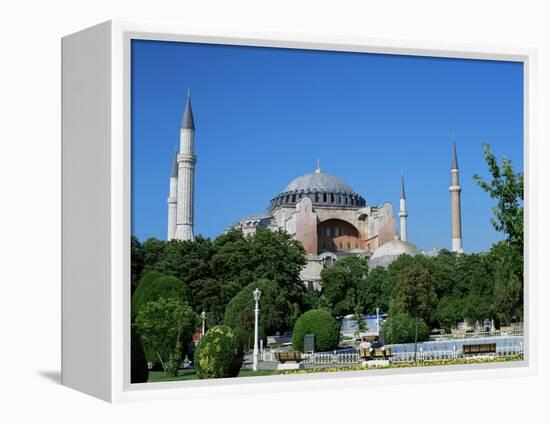 St. Sophia Mosque, Unesco World Heritage Site, Istanbul, Turkey-Simon Harris-Framed Premier Image Canvas