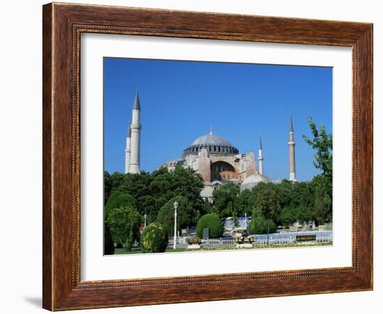 St. Sophia Mosque, Unesco World Heritage Site, Istanbul, Turkey-Simon Harris-Framed Photographic Print