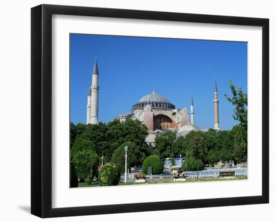 St. Sophia Mosque, Unesco World Heritage Site, Istanbul, Turkey-Simon Harris-Framed Photographic Print