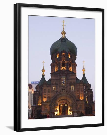 St. Sophia Russian Orthodox Church, Harbin, Heilongjiang Province, Northeast China, China-Kober Christian-Framed Photographic Print