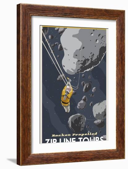 St-Space-06 Spacetravel Asteroids-Steve Thomas-Framed Giclee Print