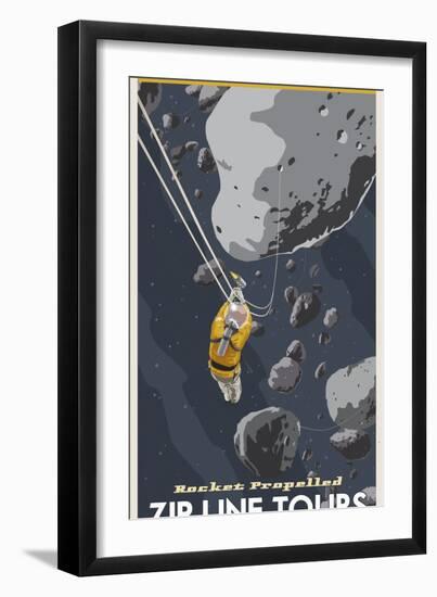 St-Space-06 Spacetravel Asteroids-Steve Thomas-Framed Giclee Print