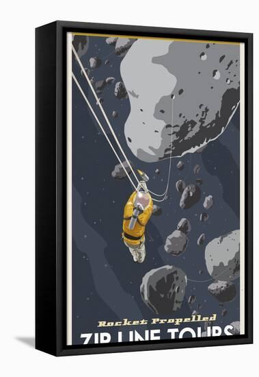 St-Space-06 Spacetravel Asteroids-Steve Thomas-Framed Premier Image Canvas