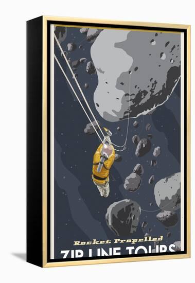 St-Space-06 Spacetravel Asteroids-Steve Thomas-Framed Premier Image Canvas