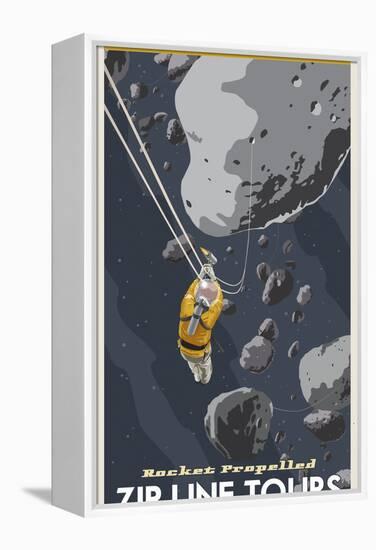 St-Space-06 Spacetravel Asteroids-Steve Thomas-Framed Premier Image Canvas