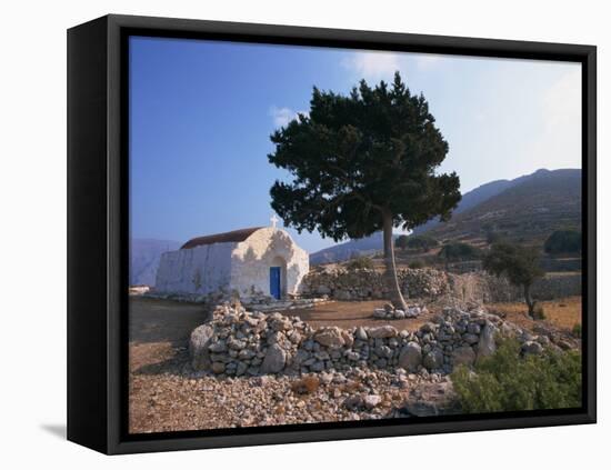 St. Stephanos Chapel, Tilos, Dodecanese, Greek Islands, Greece, Europe-Ken Gillham-Framed Premier Image Canvas