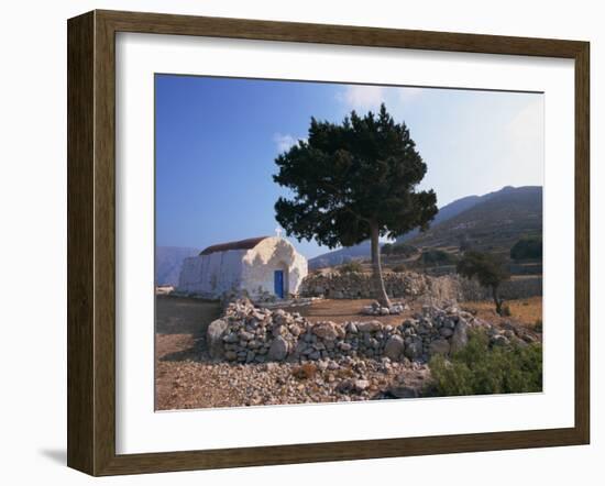 St. Stephanos Chapel, Tilos, Dodecanese, Greek Islands, Greece, Europe-Ken Gillham-Framed Photographic Print