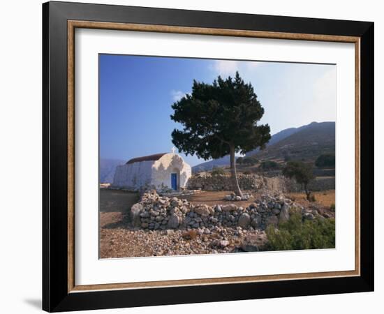 St. Stephanos Chapel, Tilos, Dodecanese, Greek Islands, Greece, Europe-Ken Gillham-Framed Photographic Print