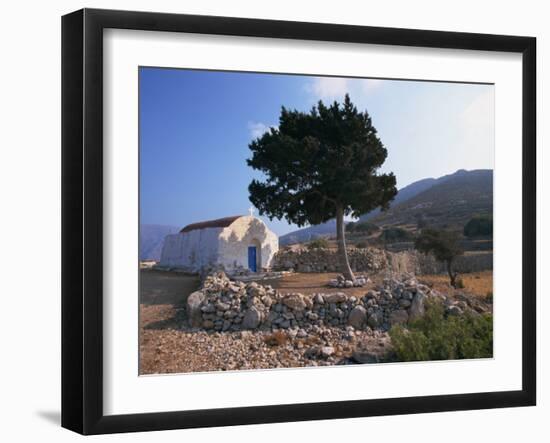 St. Stephanos Chapel, Tilos, Dodecanese, Greek Islands, Greece, Europe-Ken Gillham-Framed Photographic Print