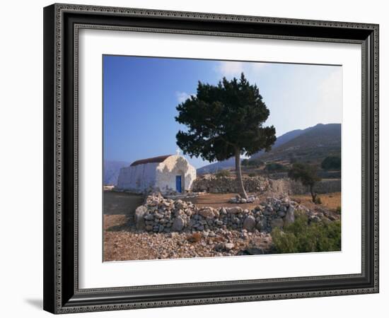St. Stephanos Chapel, Tilos, Dodecanese, Greek Islands, Greece, Europe-Ken Gillham-Framed Photographic Print
