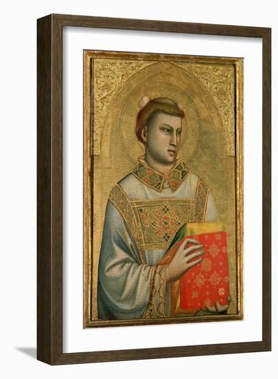 St. Stephen, 1320-25-Giotto di Bondone-Framed Giclee Print