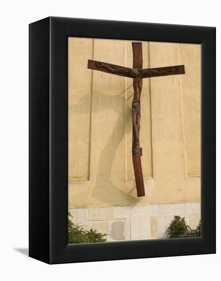 St. Stephen's Cathedral and Memorial to Hungarian Uprising of 1956, Hungary-Walter Bibikow-Framed Premier Image Canvas