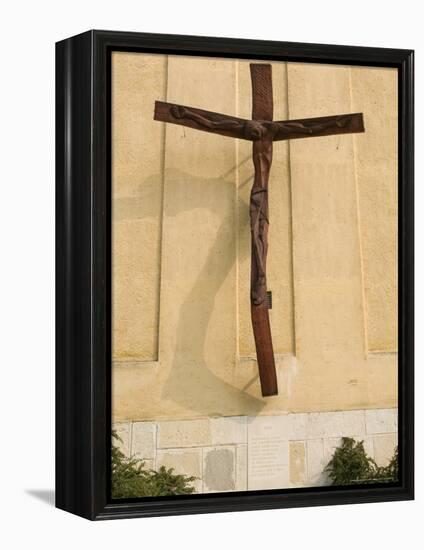 St. Stephen's Cathedral and Memorial to Hungarian Uprising of 1956, Hungary-Walter Bibikow-Framed Premier Image Canvas