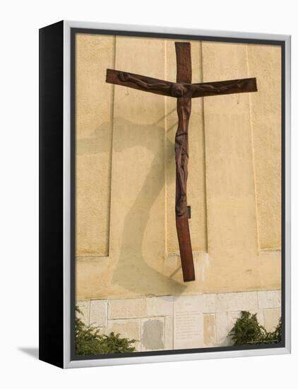 St. Stephen's Cathedral and Memorial to Hungarian Uprising of 1956, Hungary-Walter Bibikow-Framed Premier Image Canvas