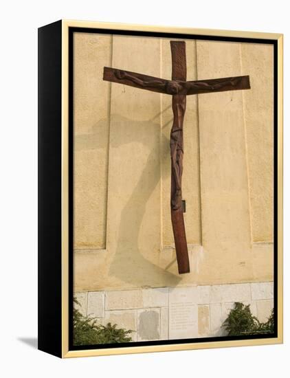 St. Stephen's Cathedral and Memorial to Hungarian Uprising of 1956, Hungary-Walter Bibikow-Framed Premier Image Canvas