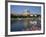 St. Stephen's Cathedral on Skyline, Auxerre, River Yonne, Bourgogne, France-Michael Short-Framed Photographic Print