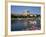 St. Stephen's Cathedral on Skyline, Auxerre, River Yonne, Bourgogne, France-Michael Short-Framed Photographic Print