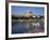 St. Stephen's Cathedral on Skyline, Auxerre, River Yonne, Bourgogne, France-Michael Short-Framed Photographic Print