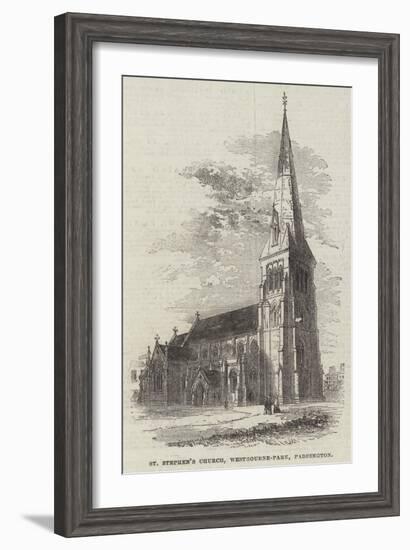 St Stephen's Church, Westbourne-Park, Paddington-null-Framed Giclee Print