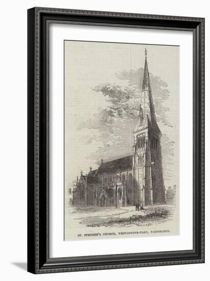 St Stephen's Church, Westbourne-Park, Paddington-null-Framed Giclee Print