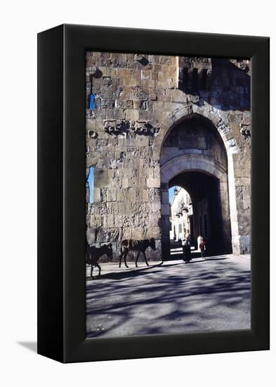 St. Stephen's Gate, Jerusalem, Israel-null-Framed Premier Image Canvas