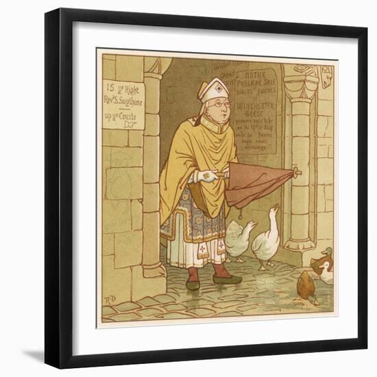 St Swithin, Dudley, Maxims-Robert Dudley-Framed Art Print