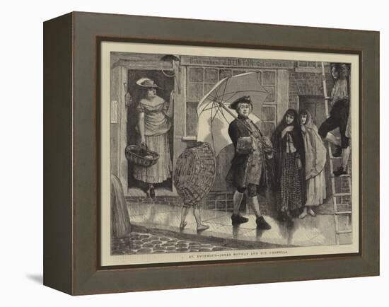 St Swithin'S, Jonas Hanway and His Umbrella-Sir James Dromgole Linton-Framed Premier Image Canvas