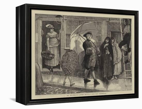 St Swithin'S, Jonas Hanway and His Umbrella-Sir James Dromgole Linton-Framed Premier Image Canvas