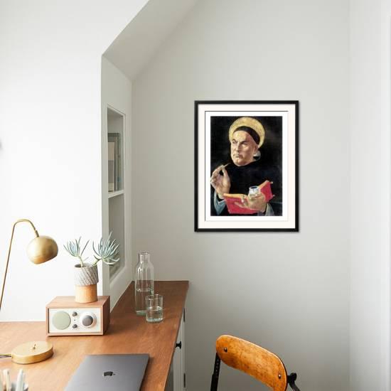 St Thomas Aquinas Framed Giclee Print By Sandro Botticelli Art Com