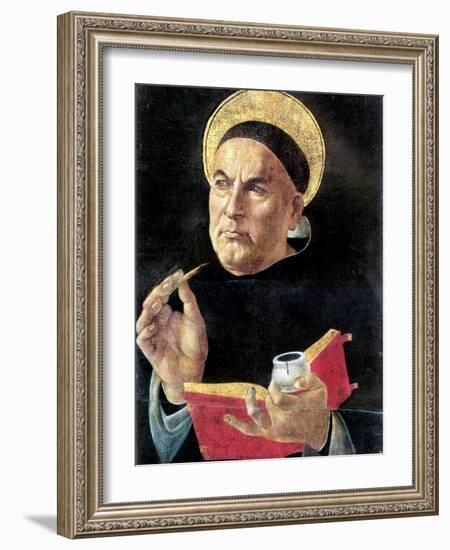 St. Thomas Aquinas-Sandro Botticelli-Framed Giclee Print